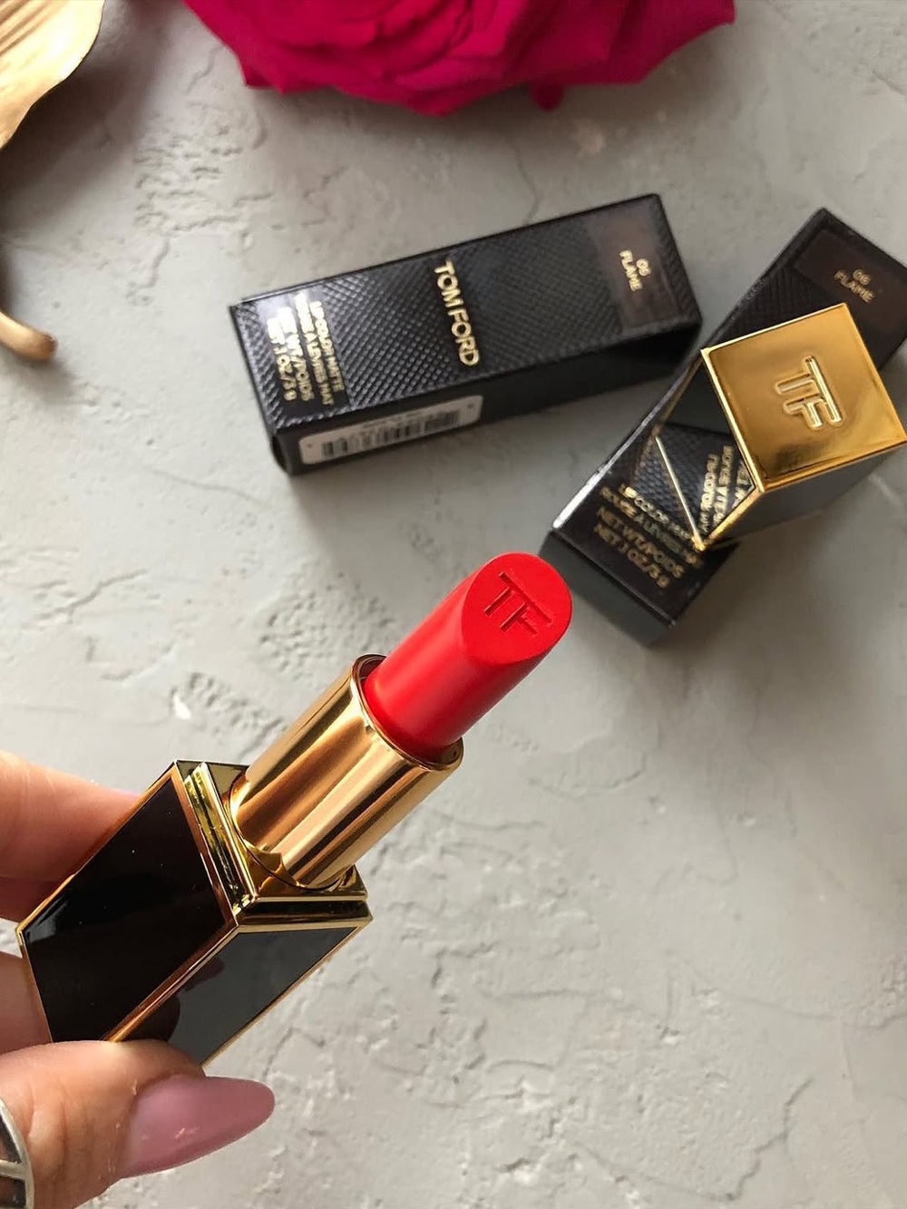 Tom Ford Matte Rouge Lipstick 06 Flame